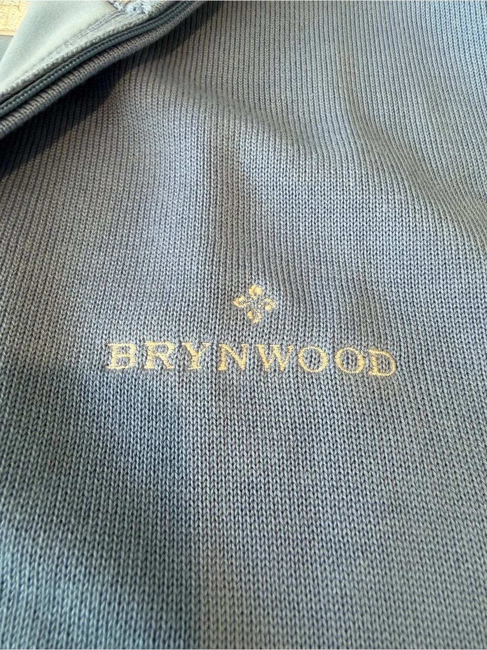 Greg Norman Brynwood Country Club Lined 1/4 Zip Golf Sweater Vest Blue Men's L
